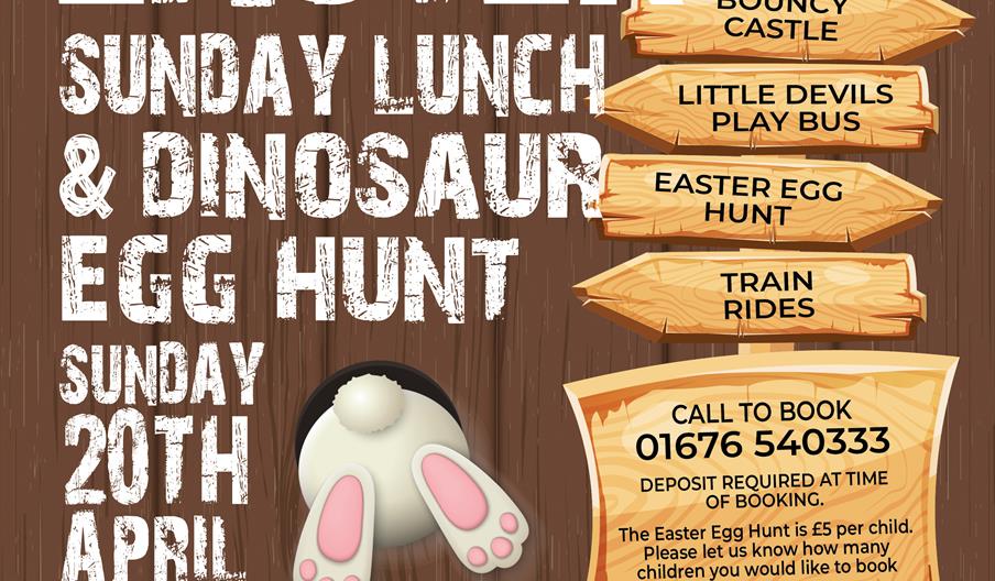 Easter Sunday Lunch and Dinosaur Egg Hunt